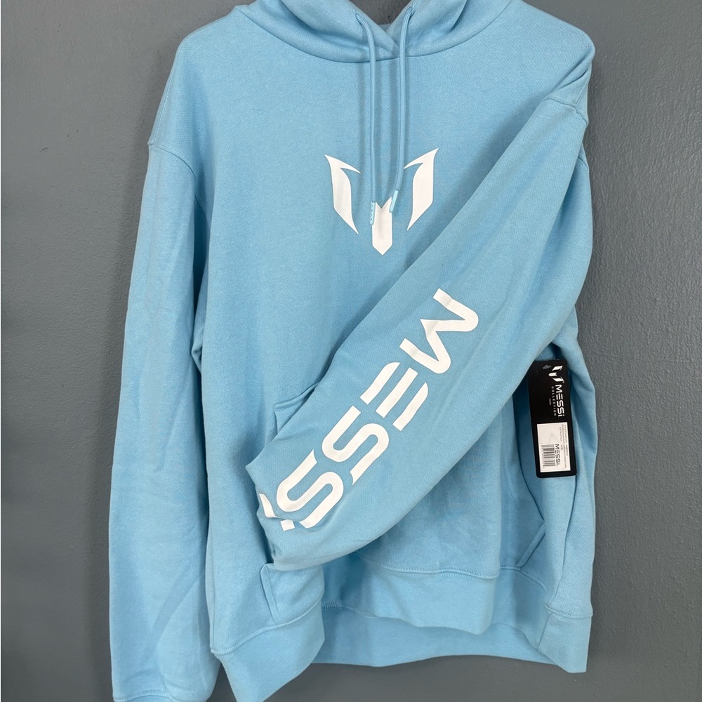 Messi new Light Blue Hoodie for Men